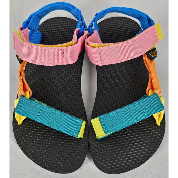 TEVA UNISEX-CHILD ORIGINAL UNIVERSAL STRAP SANDAL MULTI COLOR BLOCK KID SIZE T11 - Picture 3 of 9